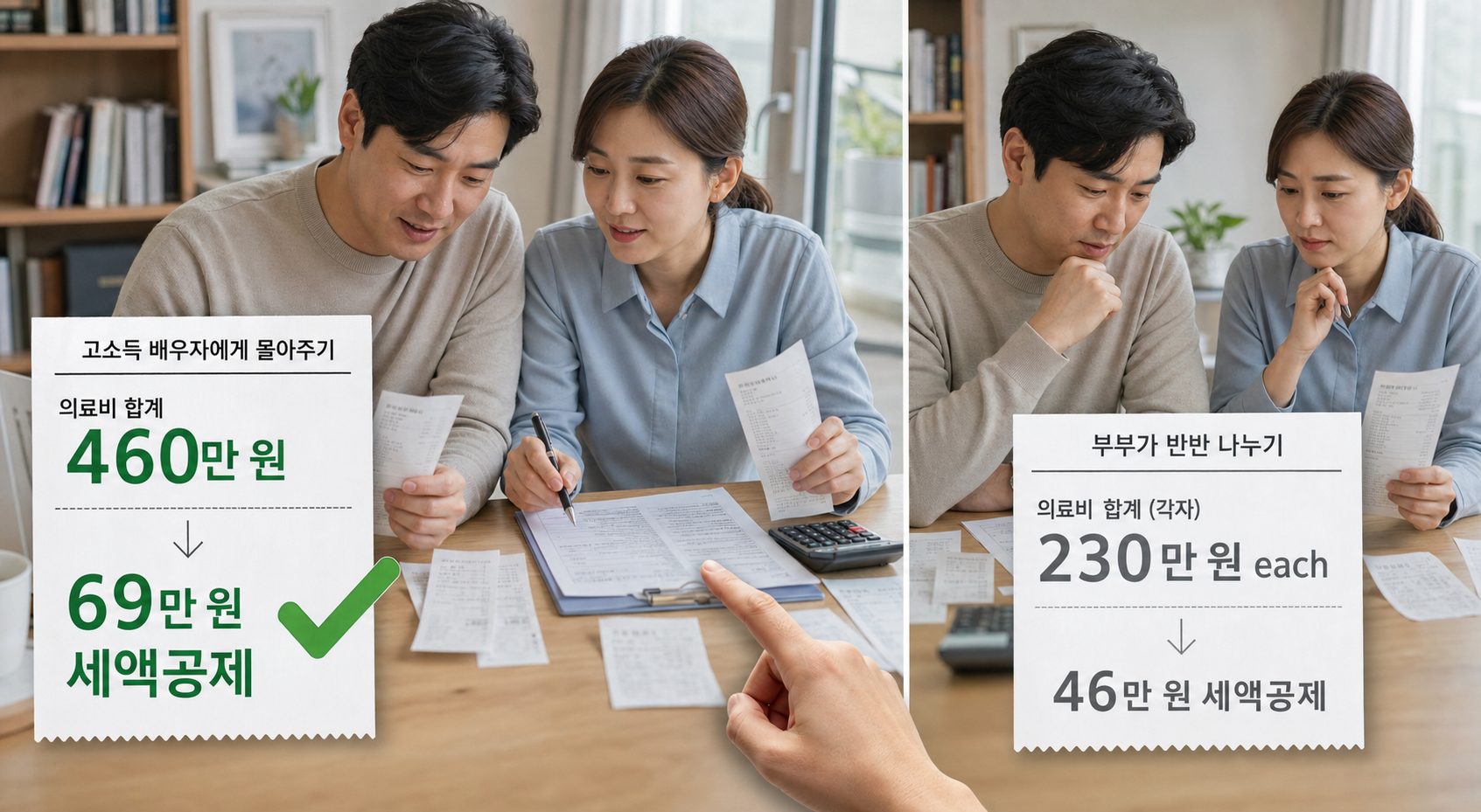 2024 맞벌이 의료비 세액공제 최적 배분 계산법