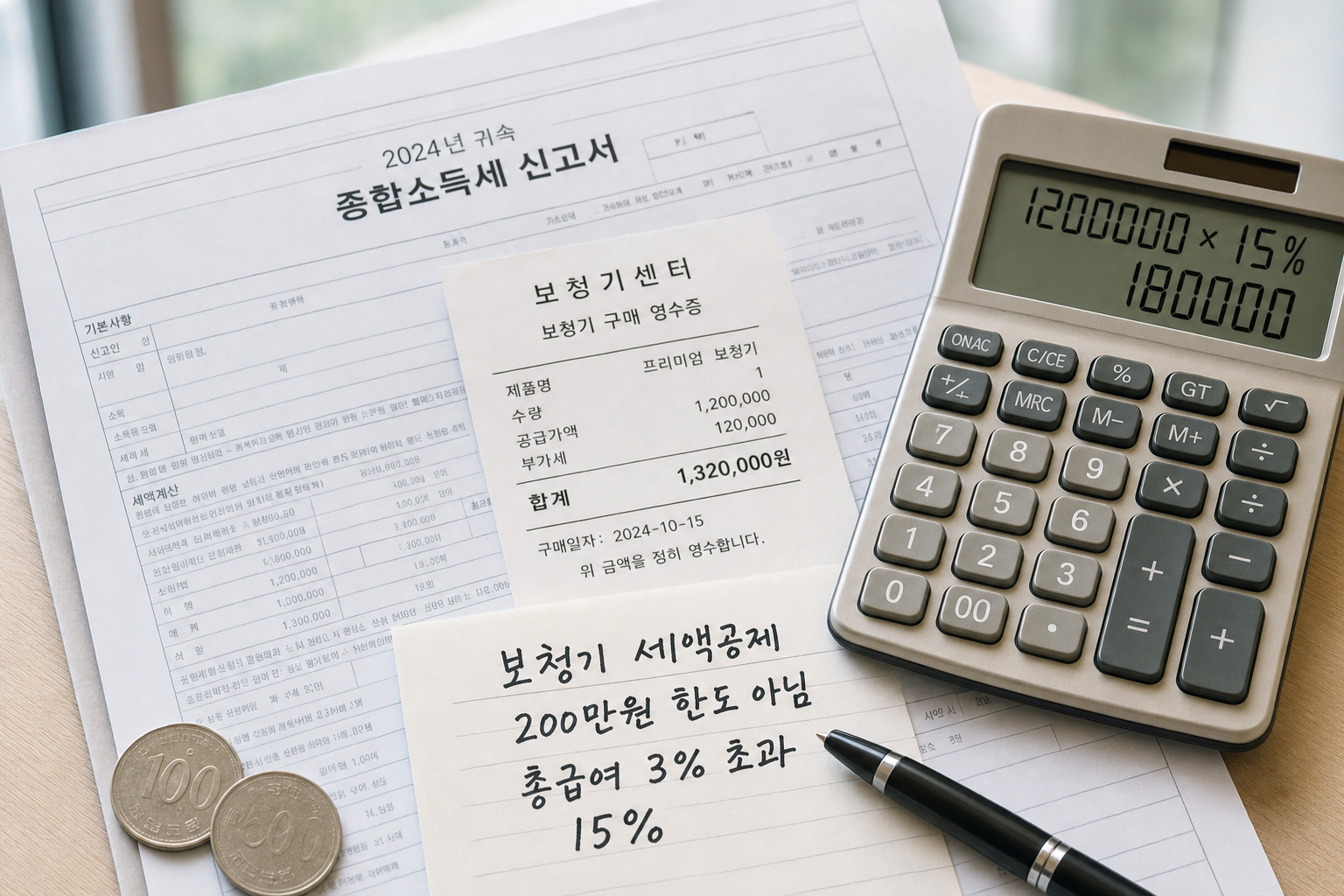 보청기 세액공제 한도와 필요 서류
